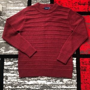 Winter Time Unisex Textured Crew Neck Sweater